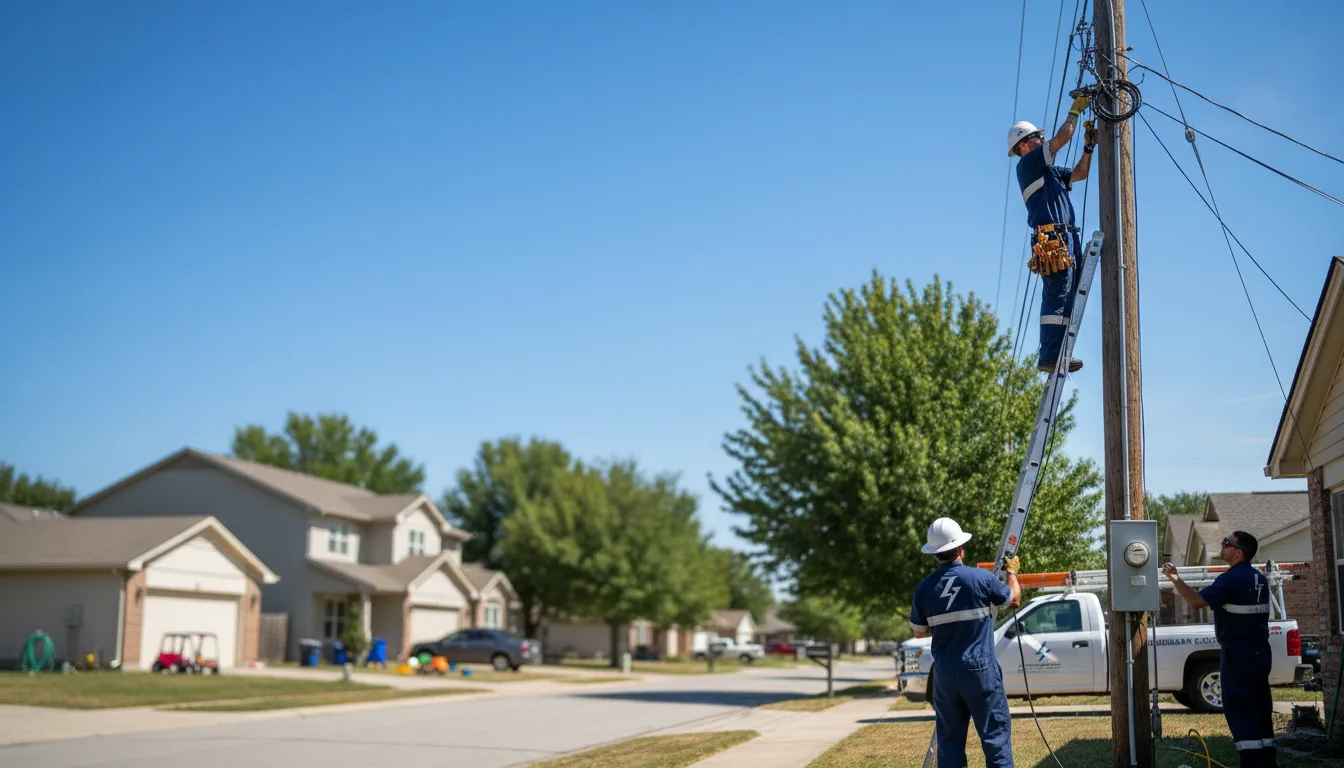 Residential electrician providing installation services in Pinecliffe, CO